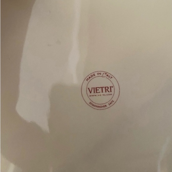 Vietri Pallini Dinner Plates. Polka dot. Width: 12 in, made in Italy set of 2 - Picture 4 of 7